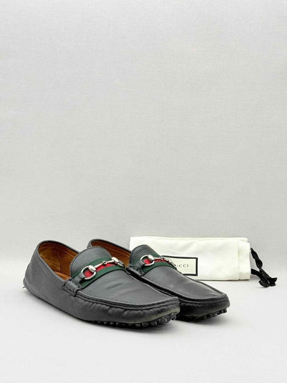 Pre - loved GUCCI Horsebit Black Size EU 46 Flats at Reems Closet
