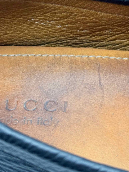 Pre - loved GUCCI Horsebit Black Size EU 46 Flats at Reems Closet