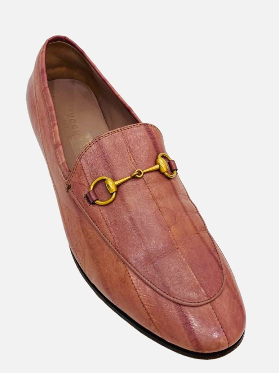 Pre - loved GUCCI Horsebit Lilac Loafers at Reems Closet