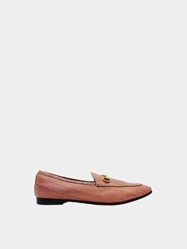 Pre - loved GUCCI Horsebit Lilac Loafers at Reems Closet