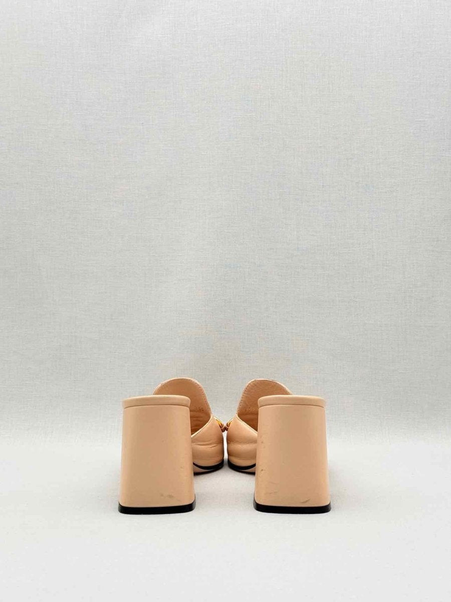 Pre-loved GUCCI Horsebit Pale Pink Size EU 38 Mules at Reems Closet