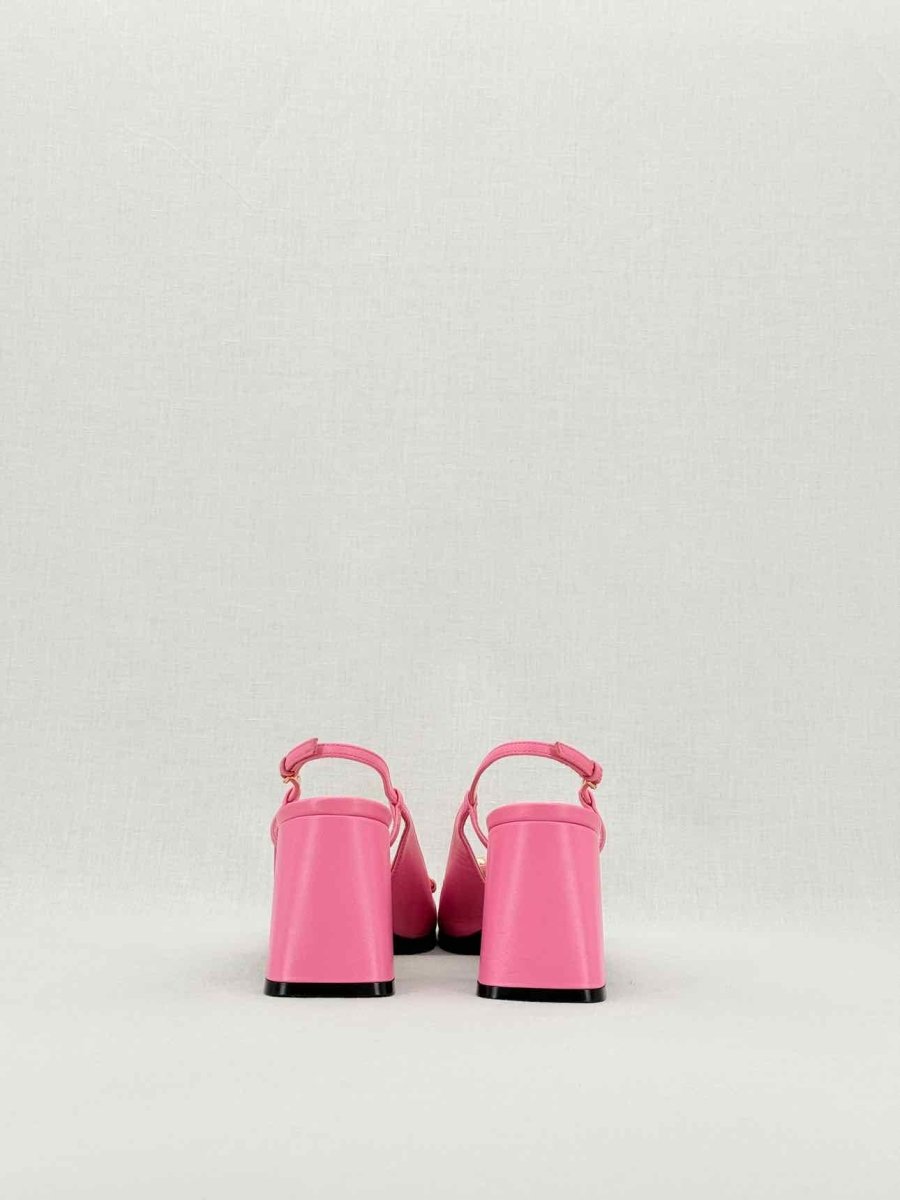 Pre - loved GUCCI Horsebit Pink Size EU 36.5 Slingbacks at Reems Closet
