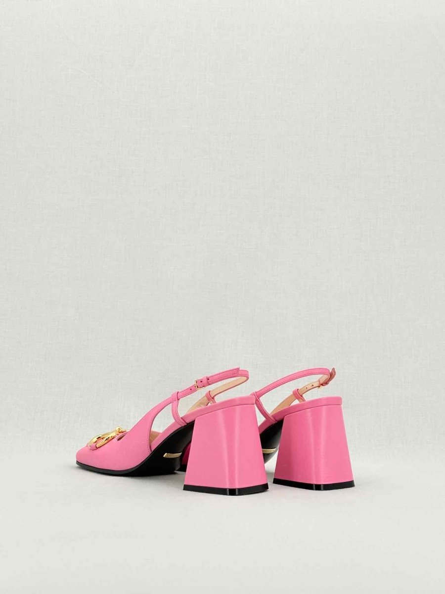 Pre - loved GUCCI Horsebit Pink Size EU 36.5 Slingbacks at Reems Closet