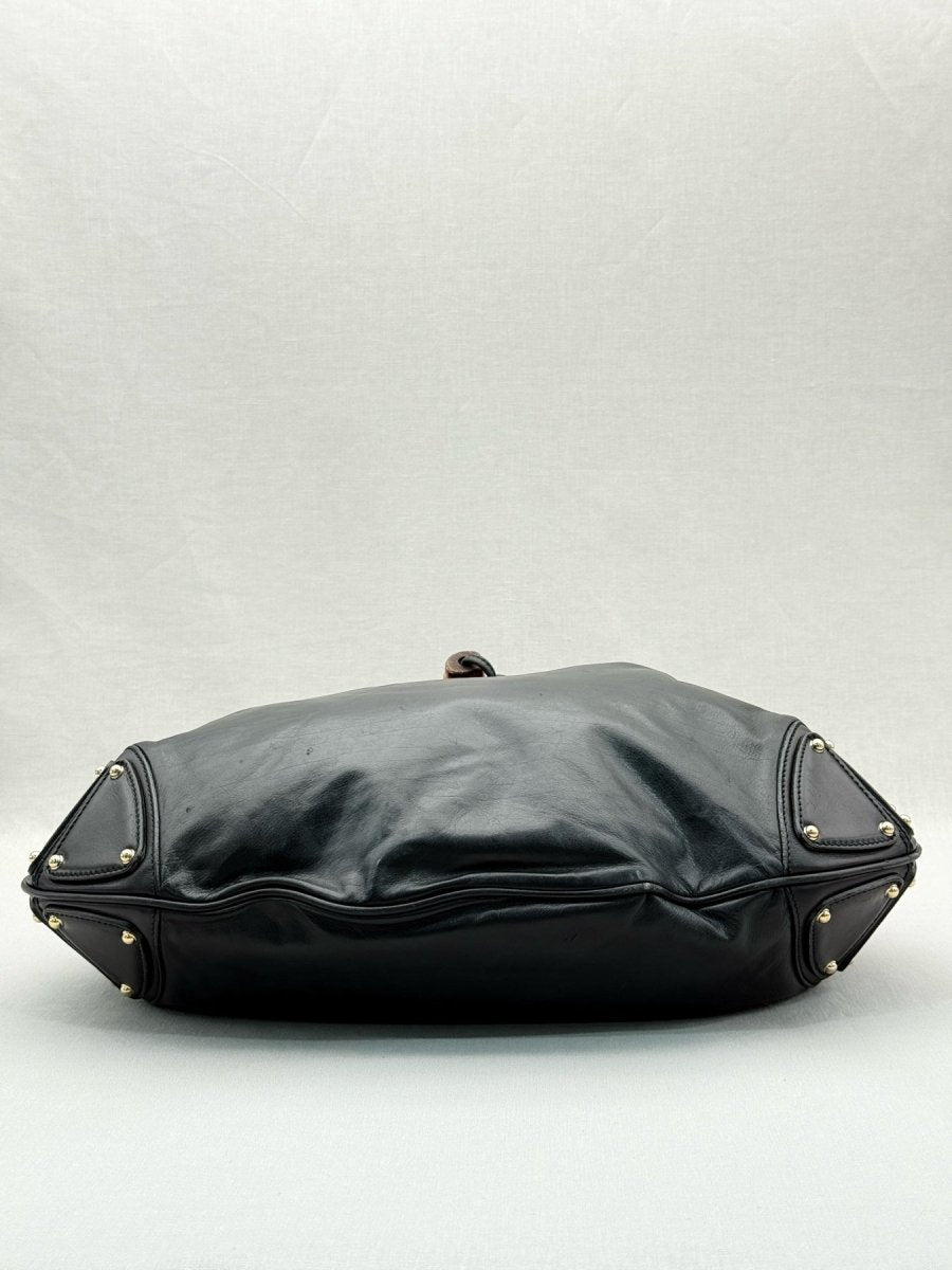 Pre - loved GUCCI Indy Black Hobo bag at Reems Closet
