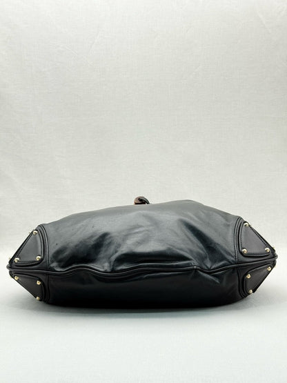 Pre - loved GUCCI Indy Black Hobo bag at Reems Closet