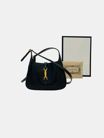 Pre - loved GUCCI Jackie 1961 Black Hobo bag at Reems Closet