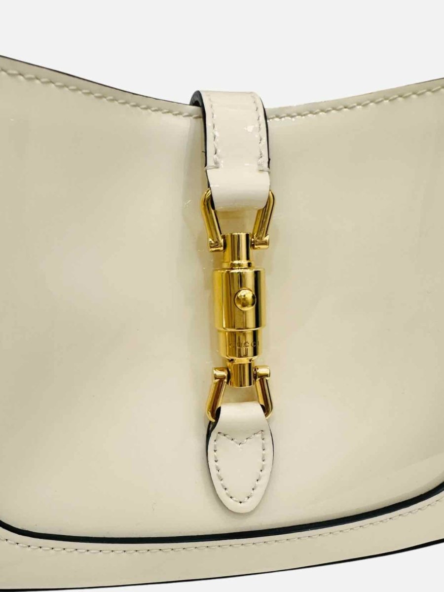 Pre - loved GUCCI Jackie 1961 White Hobo bag at Reems Closet