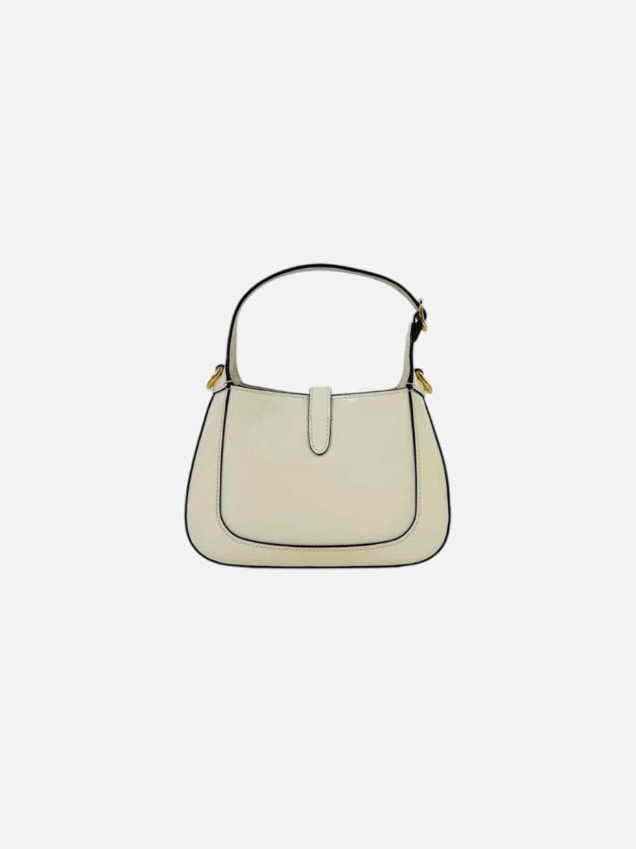 Pre - loved GUCCI Jackie 1961 White Hobo bag at Reems Closet