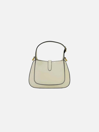 Pre - loved GUCCI Jackie 1961 White Hobo bag at Reems Closet