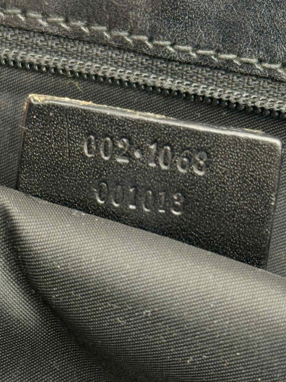 Pre - loved GUCCI Jackie Black GG Shoulder Bag at Reems Closet