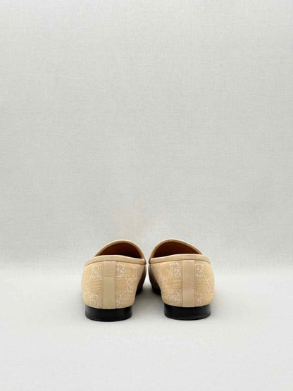 Pre - loved GUCCI Jordaan Beige GG Size EU 39.5 Loafers at Reems Closet