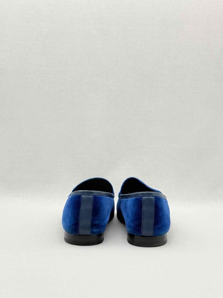 Pre - loved GUCCI Jordaan Blue Size EU 39.5 Loafers at Reems Closet