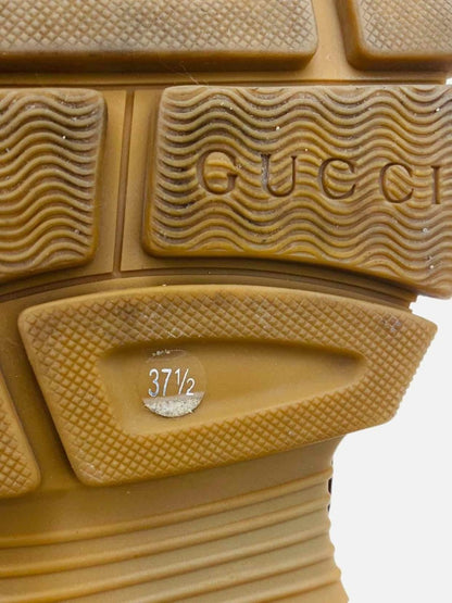 Pre - loved GUCCI Journey Brown GG Size EU 37.5 Hiker Boots at Reems Closet