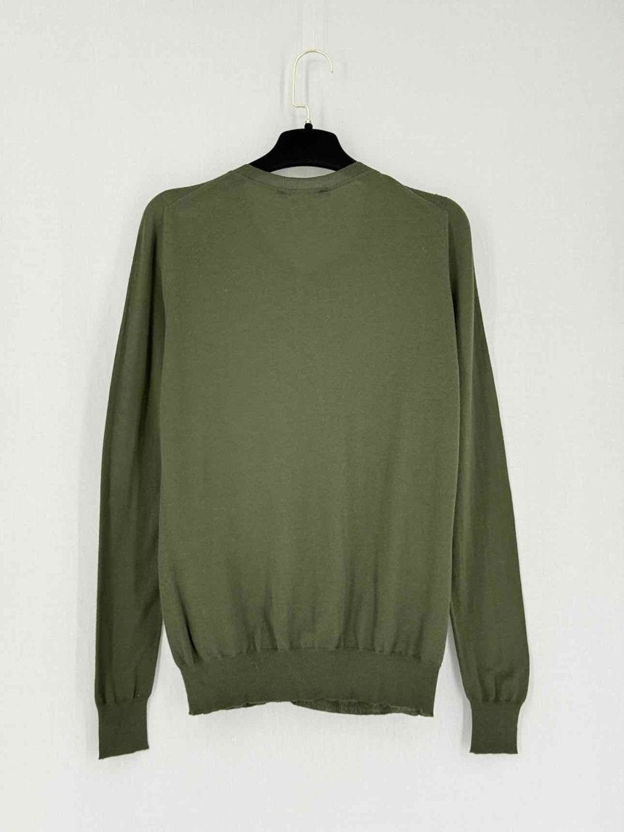 Pre - loved GUCCI Khaki Size Medium Cardigan at Reems Closet