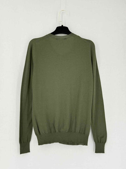 Pre - loved GUCCI Khaki Size Medium Cardigan at Reems Closet