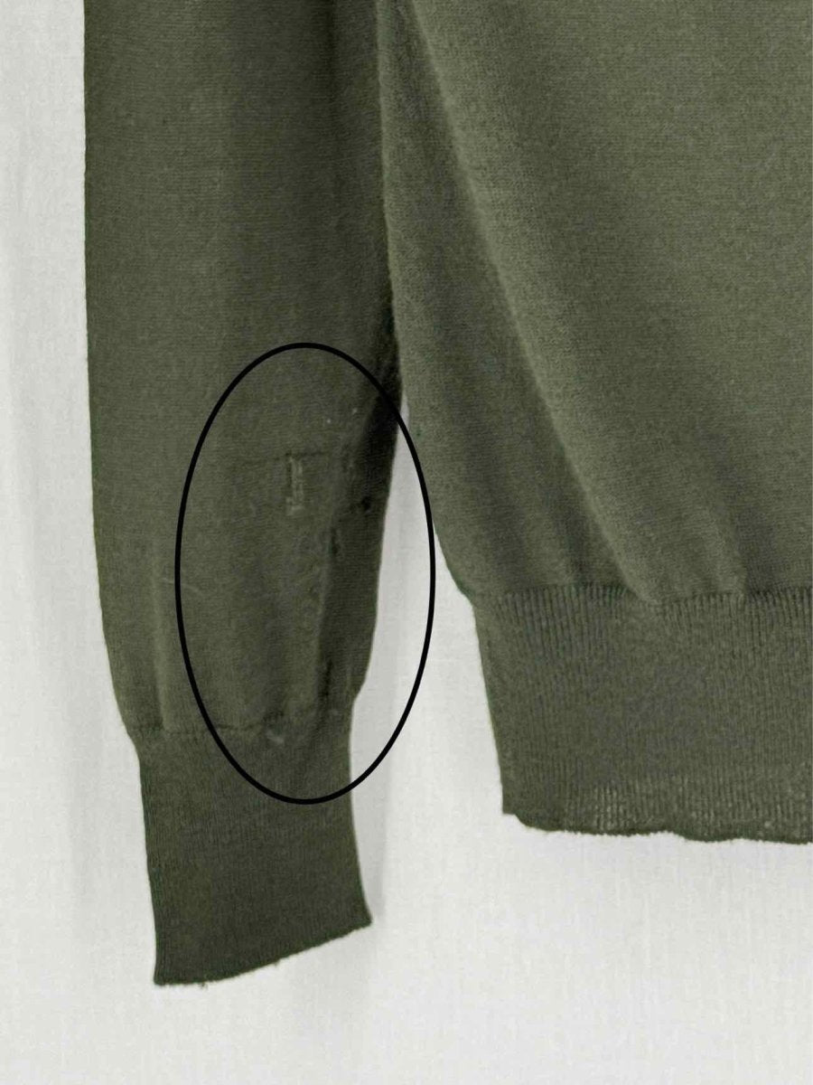 Pre - loved GUCCI Khaki Size Medium Cardigan at Reems Closet