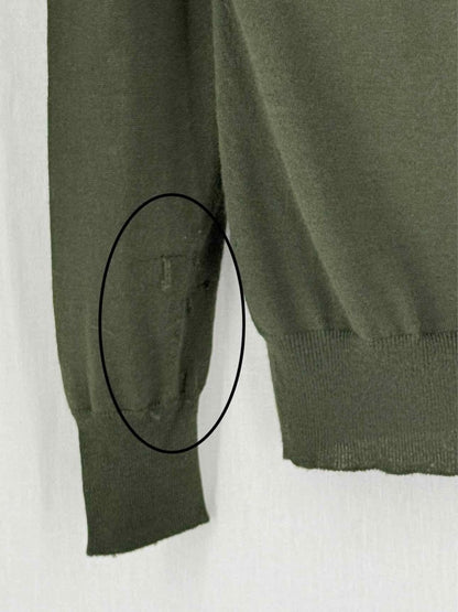 Pre - loved GUCCI Khaki Size Medium Cardigan at Reems Closet