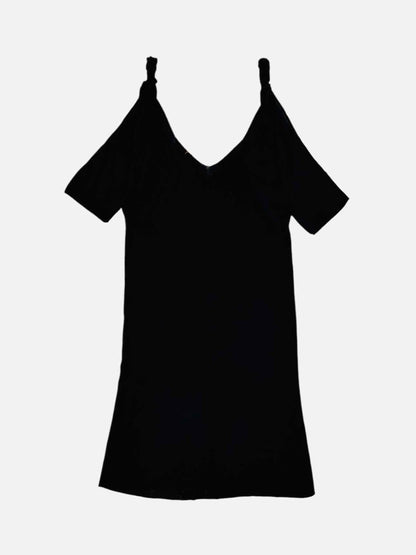 Pre - loved GUCCI Knit Black Knee Length Dress at Reems Closet