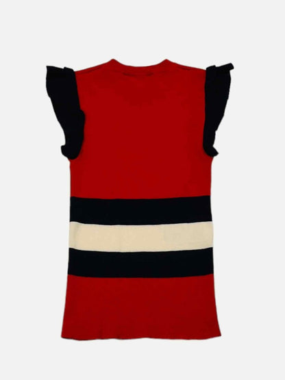 Pre - loved GUCCI Knitted Red Stripe Top at Reems Closet