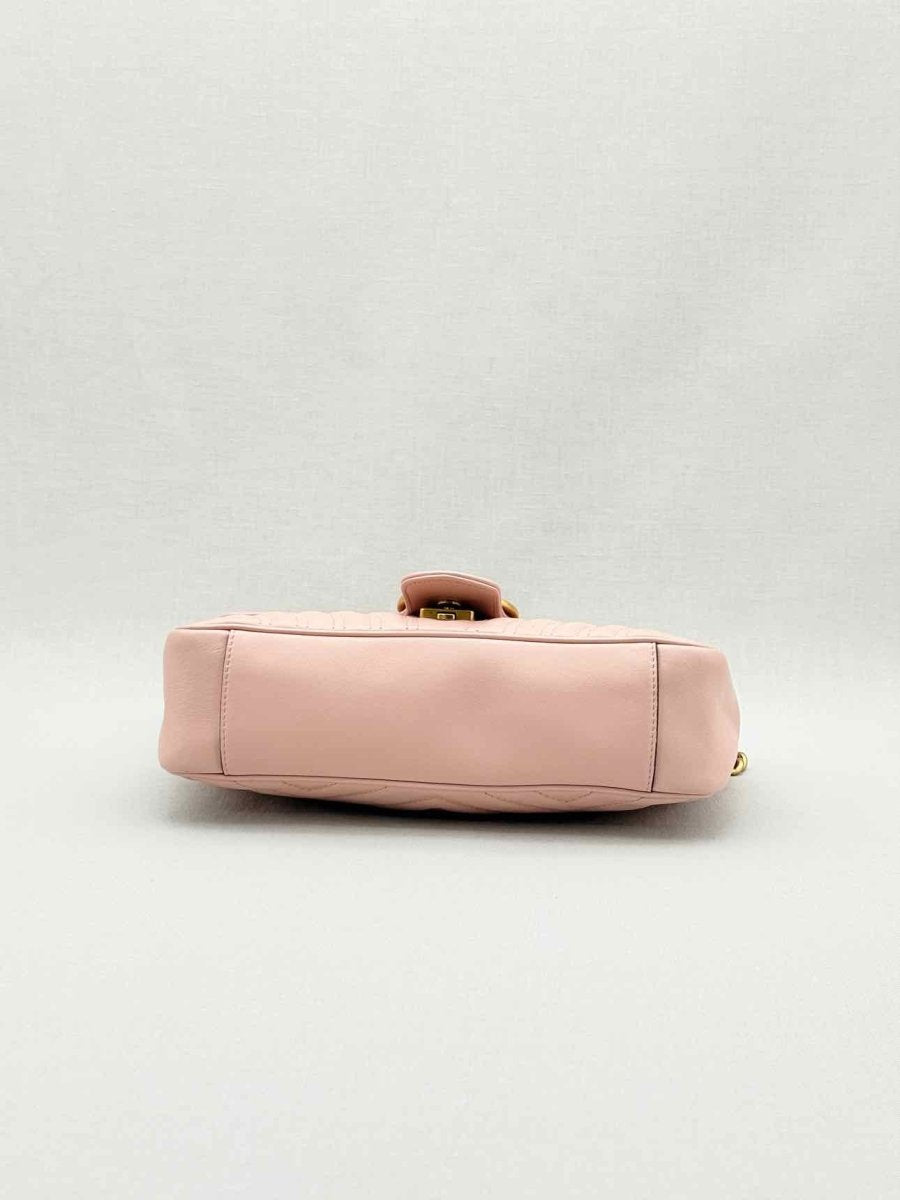 Pre - loved GUCCI Marmont Pale Pink Shoulder Bag at Reems Closet