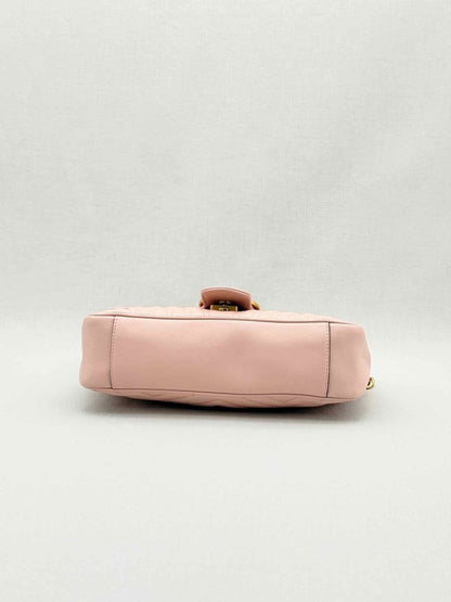 Pre - loved GUCCI Marmont Pale Pink Shoulder Bag at Reems Closet