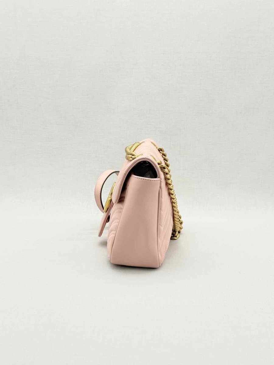 Pre - loved GUCCI Marmont Pale Pink Shoulder Bag at Reems Closet