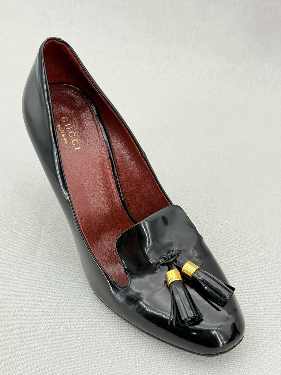 Pre - loved GUCCI Mischa Black Size EU 39 Pumps at Reems Closet
