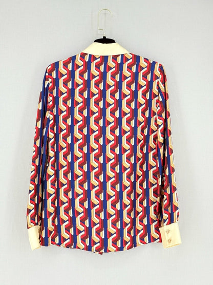Pre - loved GUCCI Multicolor Mini Web Chain Size US 2 Shirt at Reems Closet