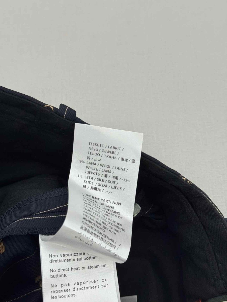 Pre - loved GUCCI Navy Blue Logo Fabric Size US 2 Pants at Reems Closet