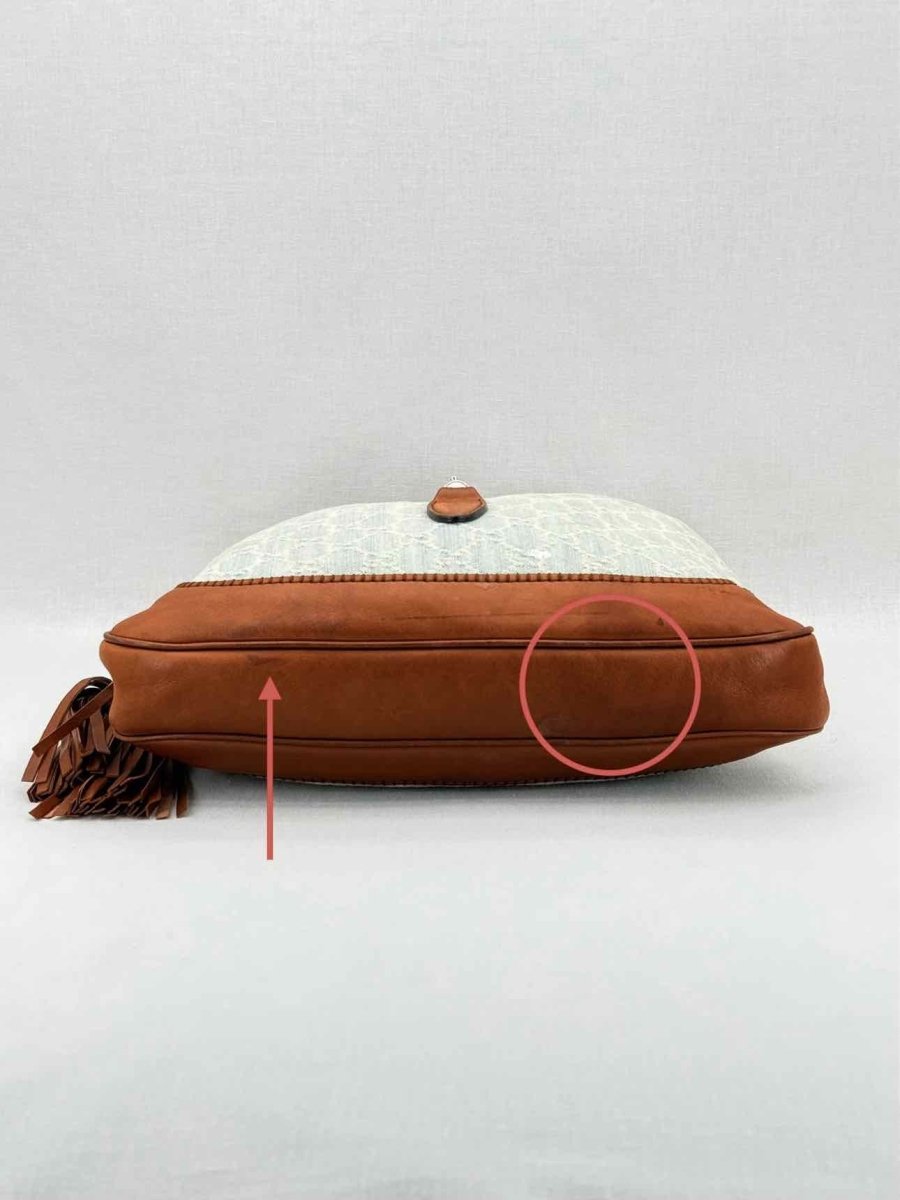 Pre - loved GUCCI New Jackie Blue & Brown GG Hobo bag at Reems Closet