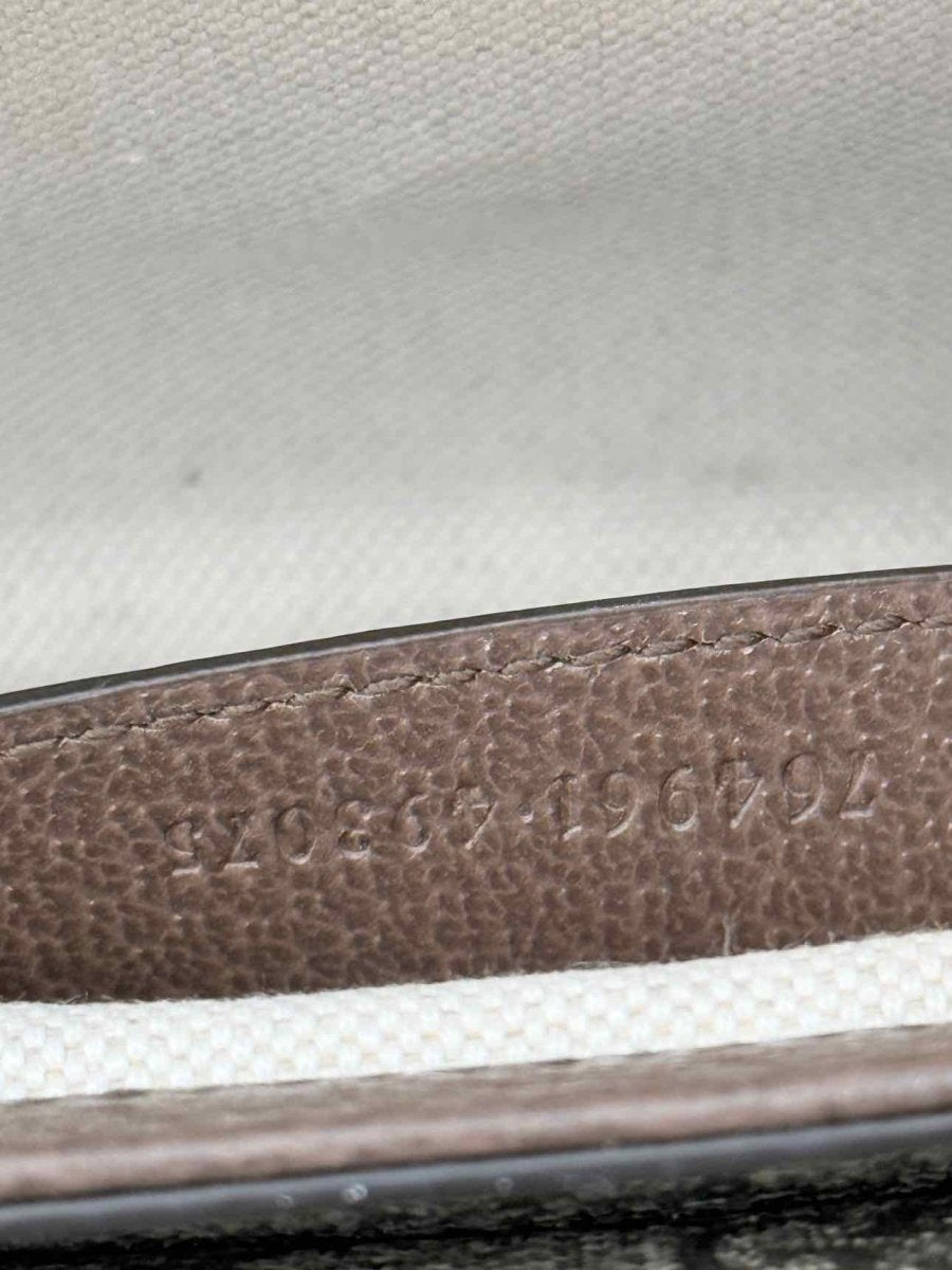 Pre - loved GUCCI Ophidia Beige & Brown GG Supreme Crossbody at Reems Closet