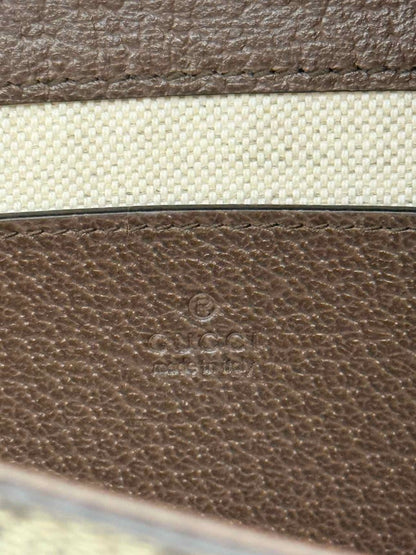 Pre - loved GUCCI Ophidia Beige & Brown GG Supreme Crossbody at Reems Closet