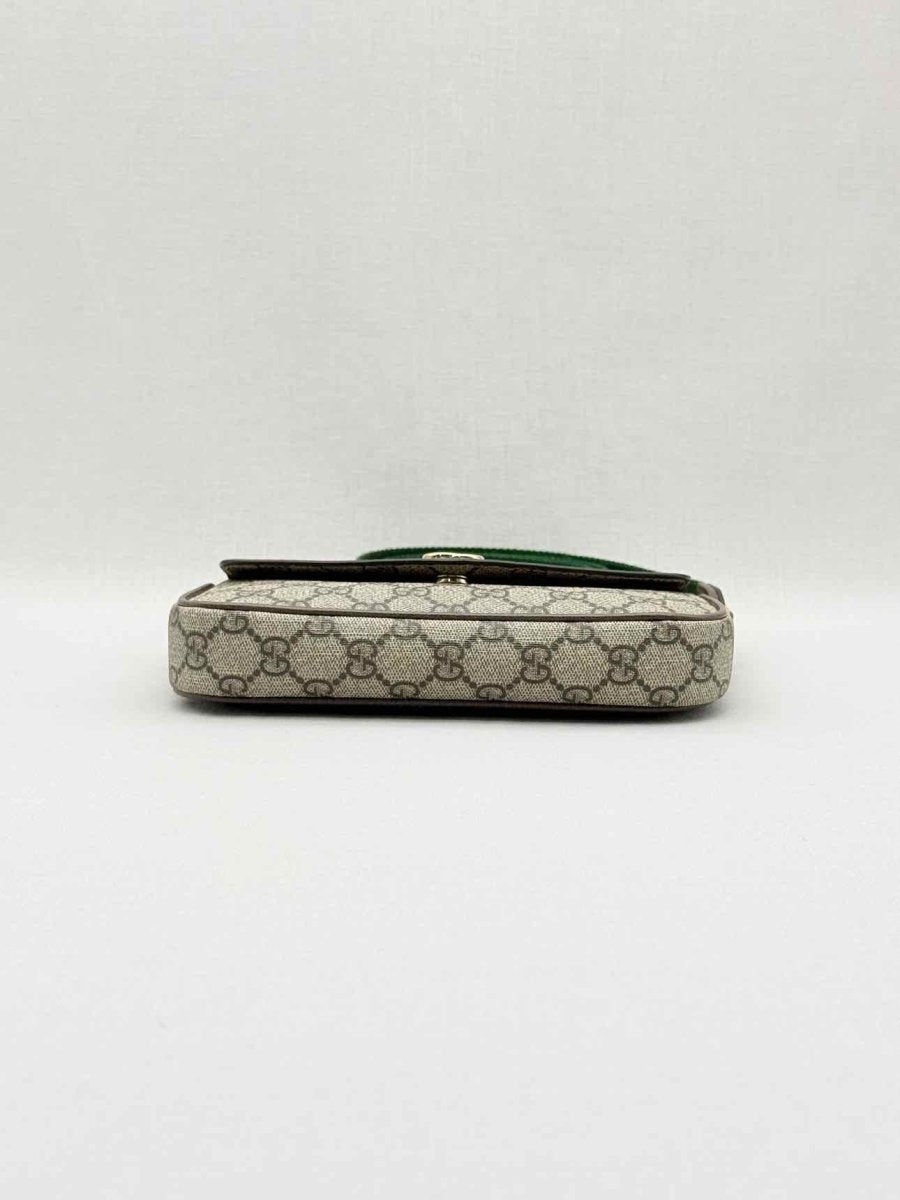 Pre - loved GUCCI Ophidia Beige & Brown GG Supreme Crossbody at Reems Closet