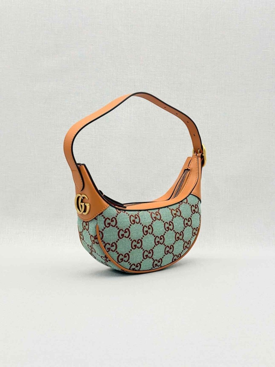 Pre - loved GUCCI Ophidia Blue GG Supreme Hobo bag at Reems Closet
