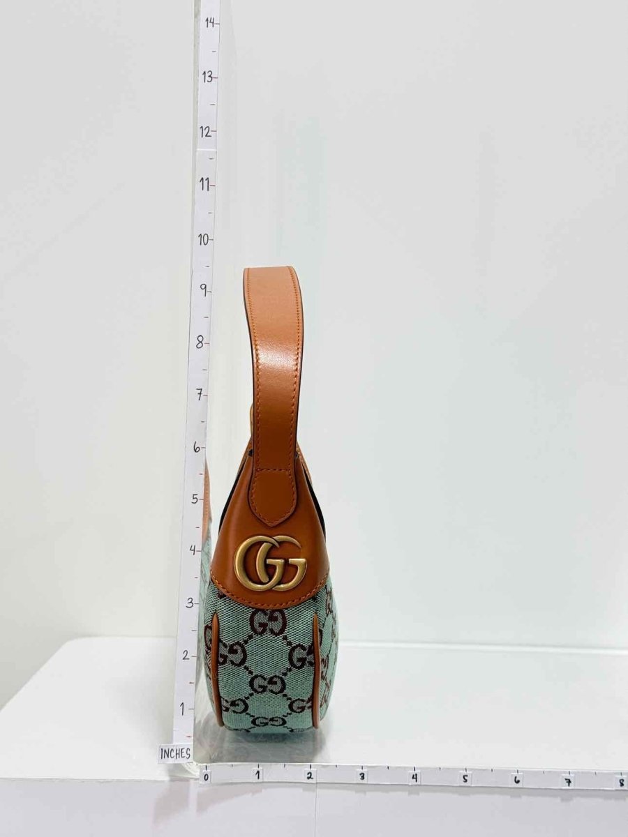 Pre - loved GUCCI Ophidia Blue GG Supreme Hobo bag at Reems Closet