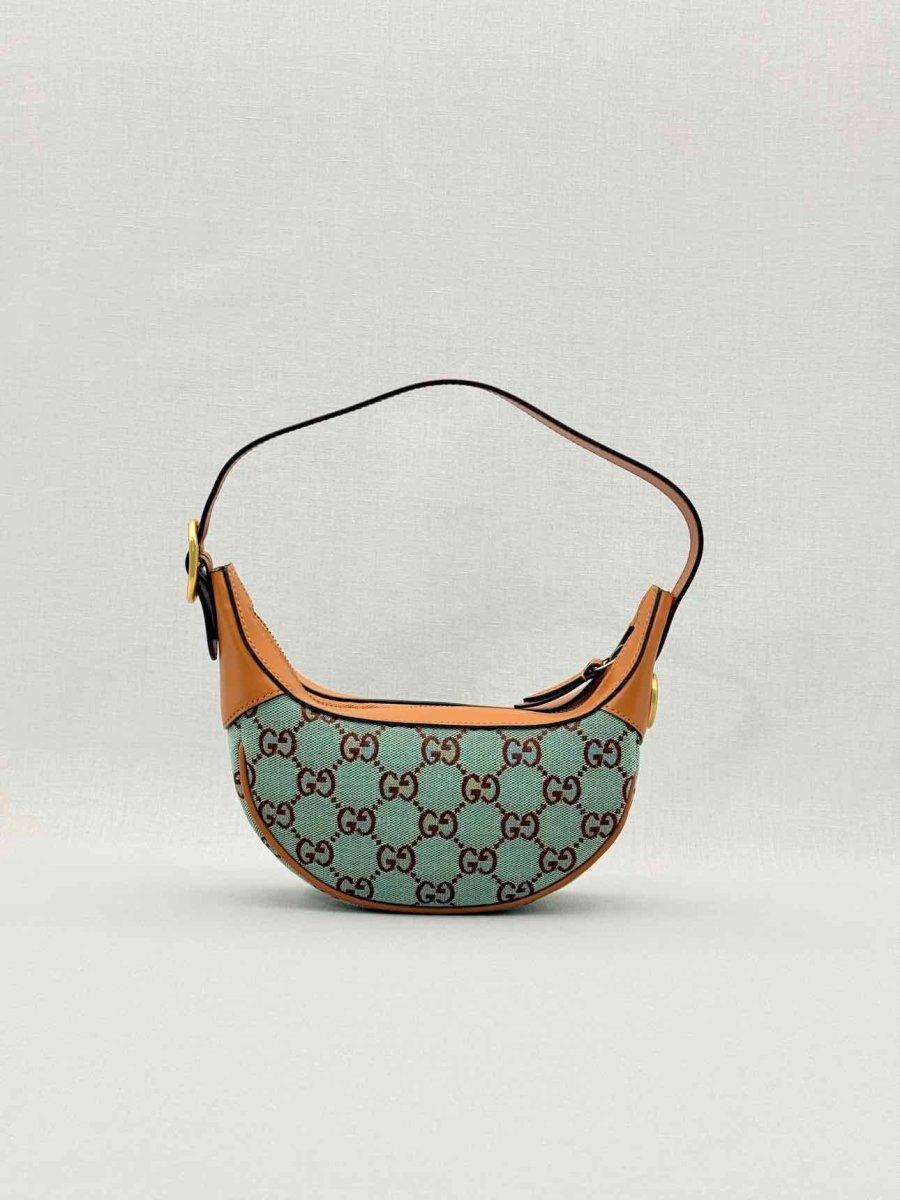 Pre - loved GUCCI Ophidia Blue GG Supreme Hobo bag at Reems Closet