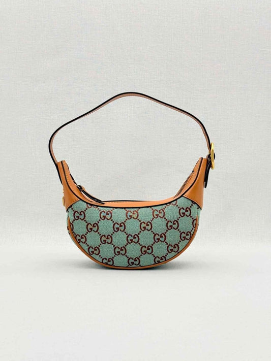 Pre - loved GUCCI Ophidia Blue GG Supreme Hobo bag at Reems Closet