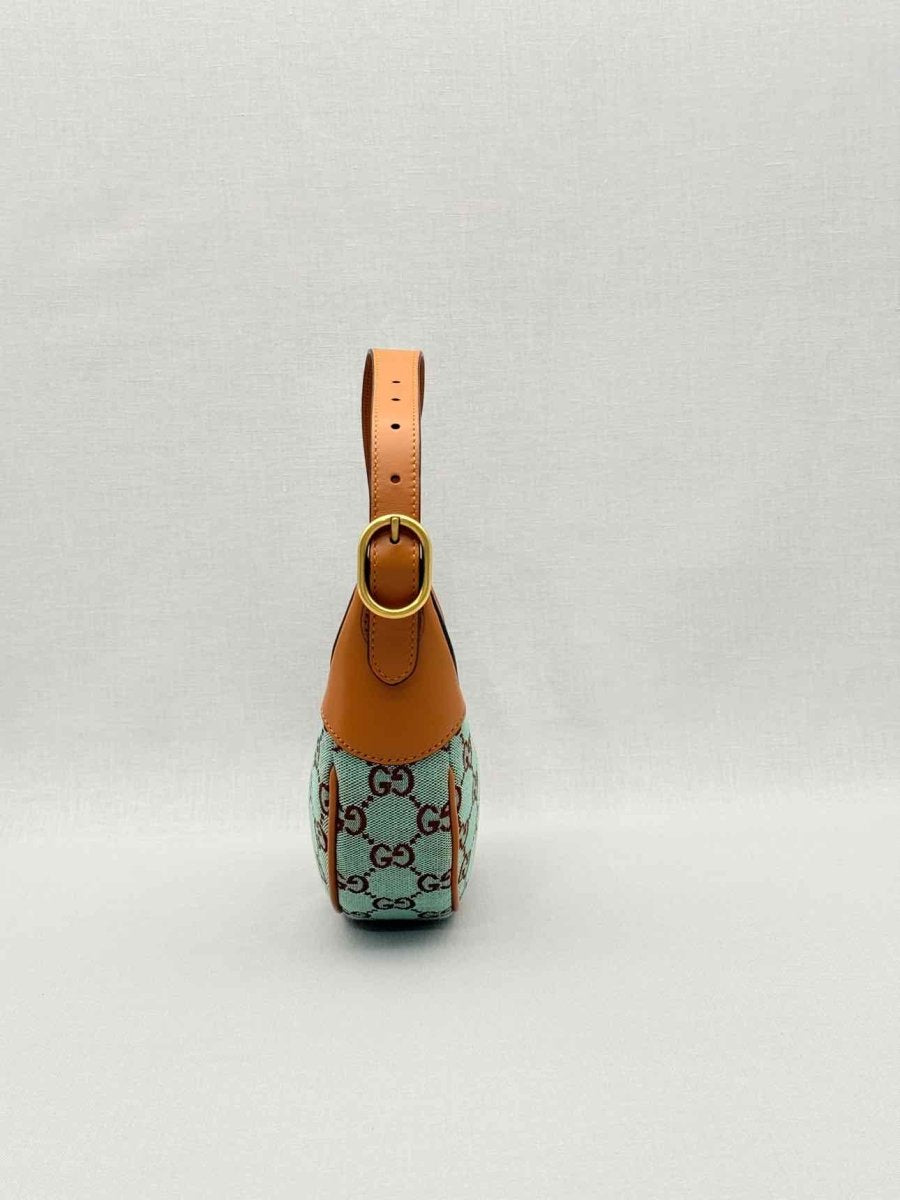 Pre - loved GUCCI Ophidia Blue GG Supreme Hobo bag at Reems Closet