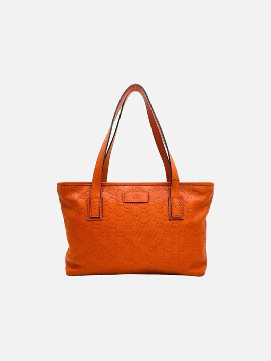 Pre-loved GUCCI Orange Guccissima Tote Bag from Reems Closet