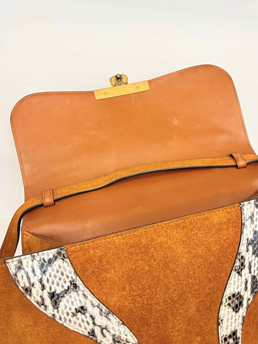 Pre - loved GUCCI Osiride Brown Top Handle at Reems Closet