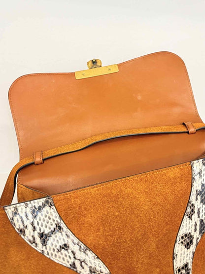 Pre - loved GUCCI Osiride Brown Top Handle at Reems Closet