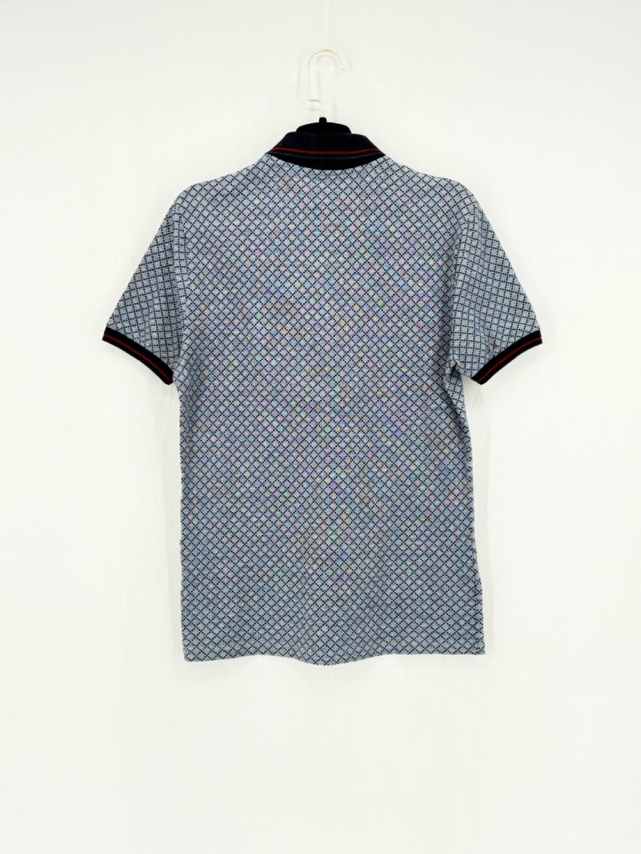 Pre - loved GUCCI Polo Navy Blue Diamante Size XSmall T-shirt at Reems Closet