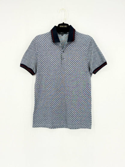 Pre - loved GUCCI Polo Navy Blue Diamante Size XSmall T-shirt at Reems Closet