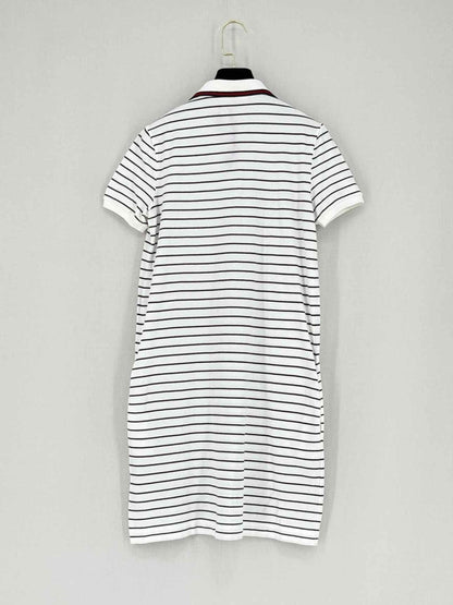 Pre - loved GUCCI Polo White w/ Red Size Medium Short Dress at Reems Closet