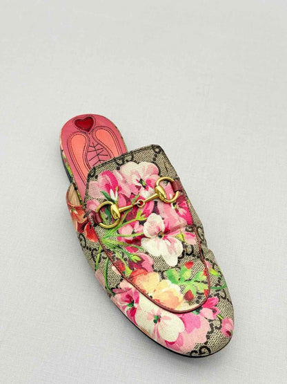 Pre-loved GUCCI Princetown Brown Multicolor Size EU 35.5 Mules at Reems Closet