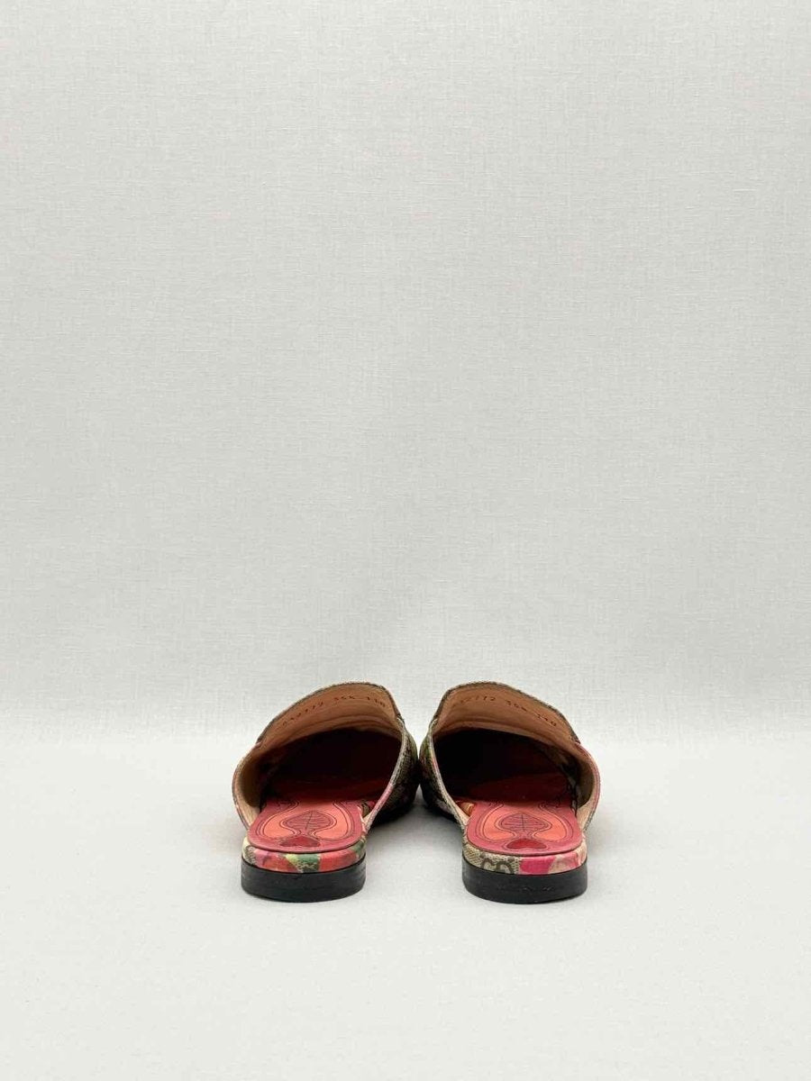Pre-loved GUCCI Princetown Brown Multicolor Size EU 35.5 Mules at Reems Closet