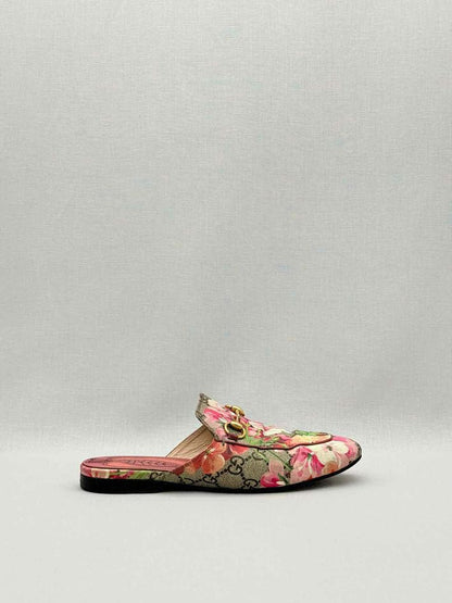 Pre-loved GUCCI Princetown Brown Multicolor Size EU 35.5 Mules at Reems Closet
