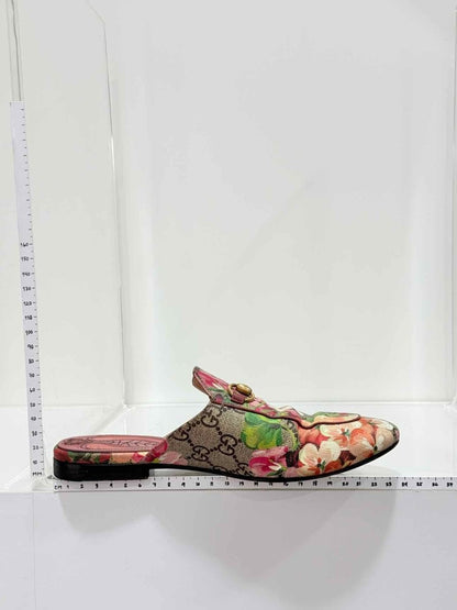Pre-loved GUCCI Princetown Brown Multicolor Size EU 35.5 Mules at Reems Closet