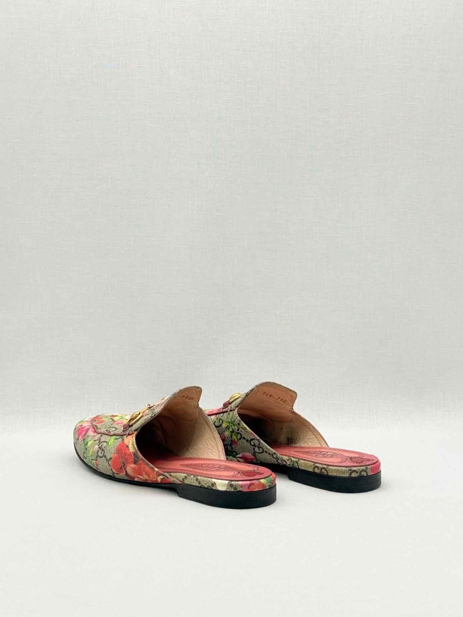 Pre-loved GUCCI Princetown Brown Multicolor Size EU 35.5 Mules at Reems Closet