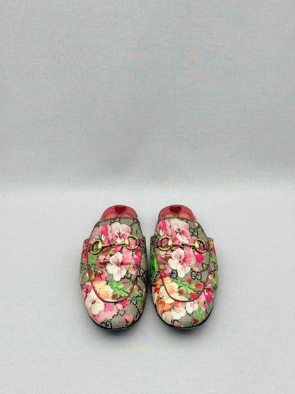 Pre-loved GUCCI Princetown Brown Multicolor Size EU 35.5 Mules at Reems Closet